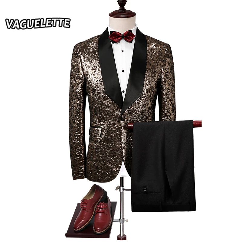 Golden Embroidered Floral Tuxedo Men Suit Mariage Homme Slim Fit Shawl Collar Wedding Suit For Men Fashion DJ Prom Dresses M-4XL
Golden Embroidered Floral Tuxedo Men Suit Mariage Homme Slim Fit Shawl Collar Wedding Suit For Men Fashion DJ Prom Dresses M-4XL