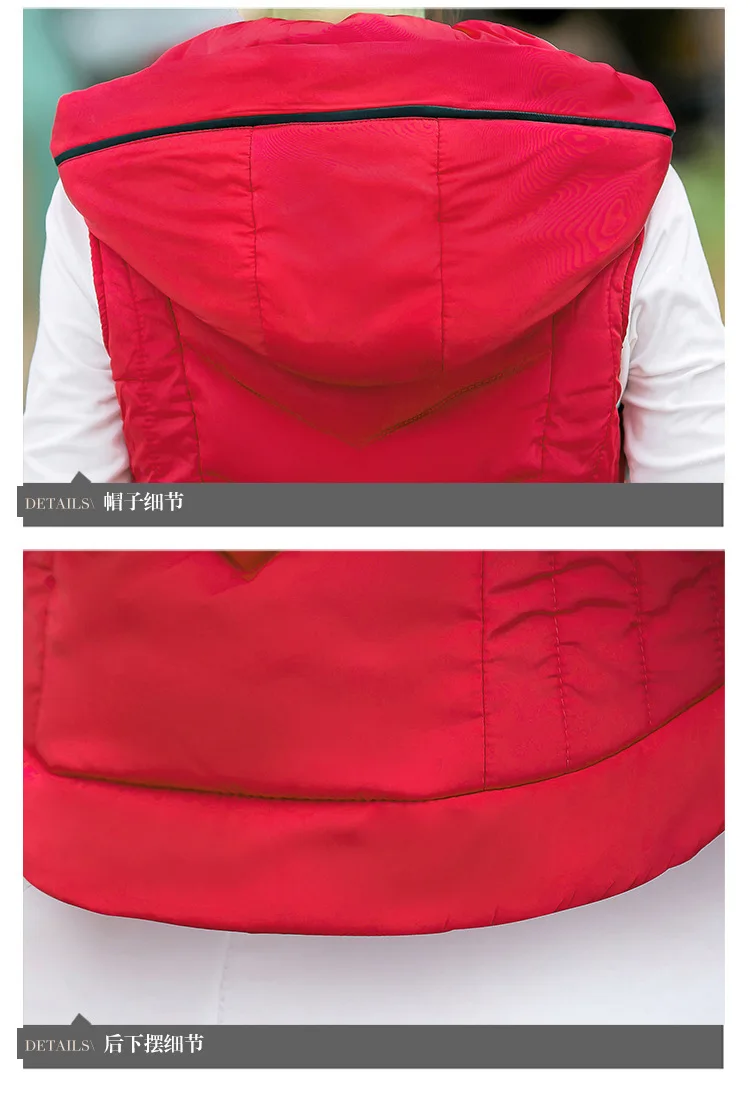 Autumn Nice Winter Vest Coat Women Sleeveless Hooded Casual Women Jackets Slim Thick Warm Outerwear Waistcoat Veste Femme Colete
Autumn Nice Winter Vest Coat Women Sleeveless Hooded Casual Women Jackets Slim Thick Warm Outerwear Waistcoat Veste Femme Colete