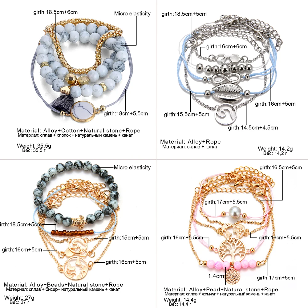 KISS WIFE Multiple Style Bohemian Beaded Bracelets Set 5Pcs/Set For Women Vintage Fashion Chain Strand Bracelets Jewelry Gifts
KISS WIFE Multiple Style Bohemian Beaded Bracelets Set 5Pcs/Set For Women Vintage Fashion Chain Strand Bracelets Jewelry Gifts