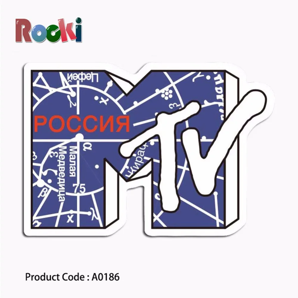A0002 наклейки Музыка телевидения MTV Логотип Прохладный мультфильм