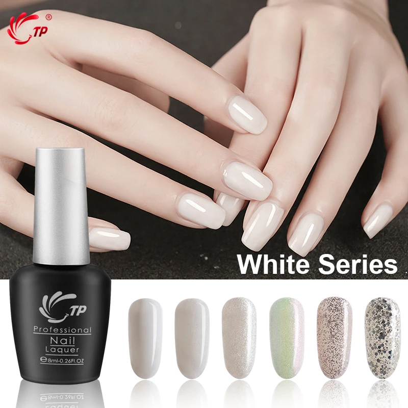TP гель для ногтей белая серия vernis Полупостоянный УФ без запаха Экологичная