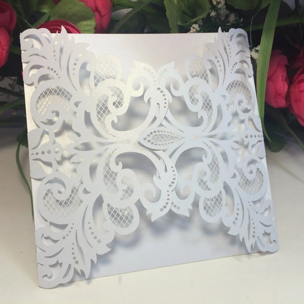 40pcs European Iridescent Paper Wedding Invitation Card Hollow Out Carved Crafts Card for Wedding Favor Party Decoration Supply
40pcs European Iridescent Paper Wedding Invitation Card Hollow Out Carved Crafts Card for Wedding Favor Party Decoration Supply