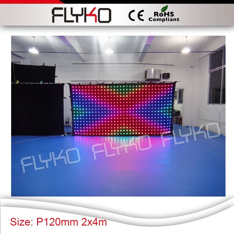 Светодиодный видеопроектор 2 м x 4 новый дизайн pixel pitch 120 мм светодиодная занавеска