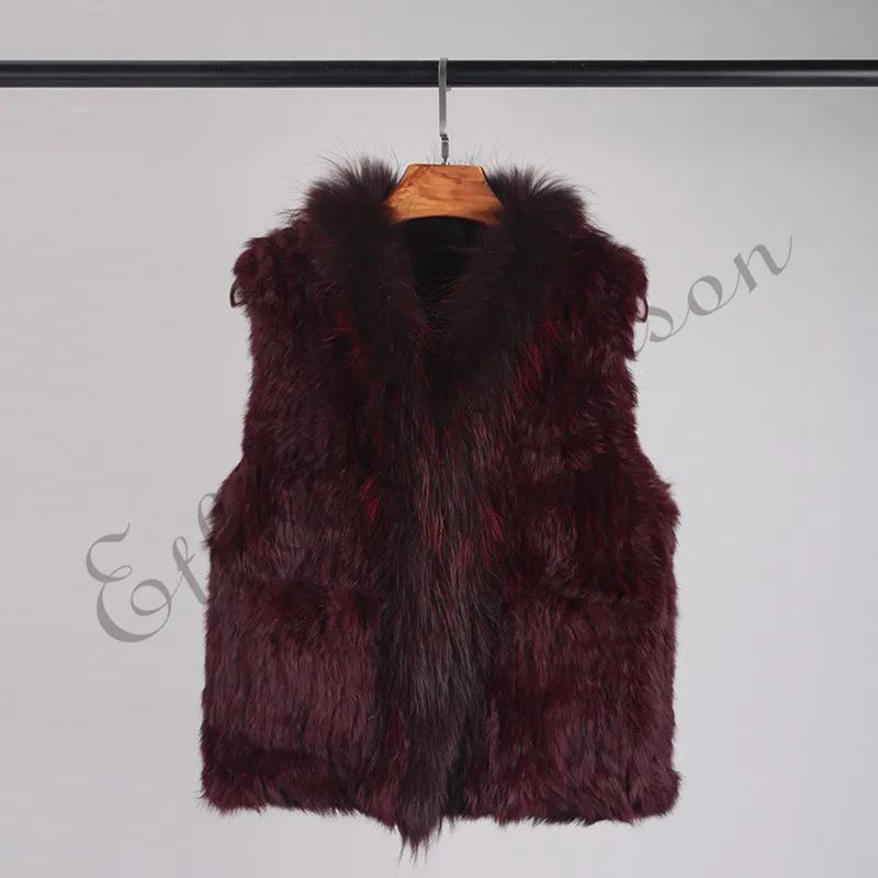 ETHEL ANDERSON Real Knitted Rabbit Fur Vest Gorgeous Gilet Womens' Fluffy Raccoon Collar Pockets Jacket Coat Fashion Waistcoat
ETHEL ANDERSON Real Knitted Rabbit Fur Vest Gorgeous Gilet Womens' Fluffy Raccoon Collar Pockets Jacket Coat Fashion Waistcoat