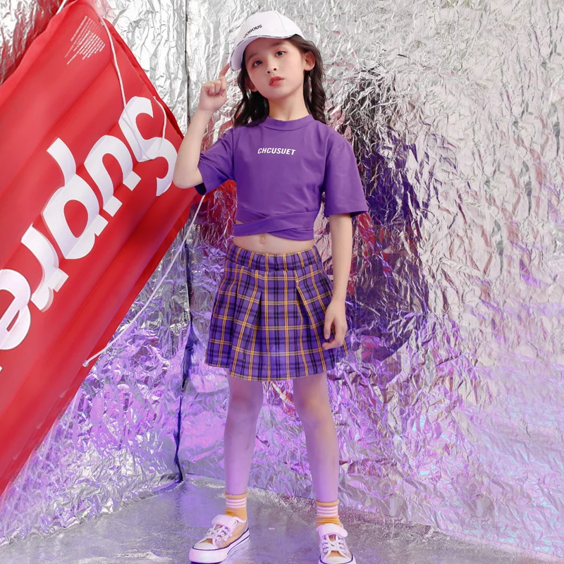 Children Casual Skirt Cropped Purple Shirt Hip Hop Clothing Clothes Jazz Dance Costume for Girls Ballroom Dancing Streetwear
Children Casual Skirt Cropped Purple Shirt Hip Hop Clothing Clothes Jazz Dance Costume for Girls Ballroom Dancing Streetwear