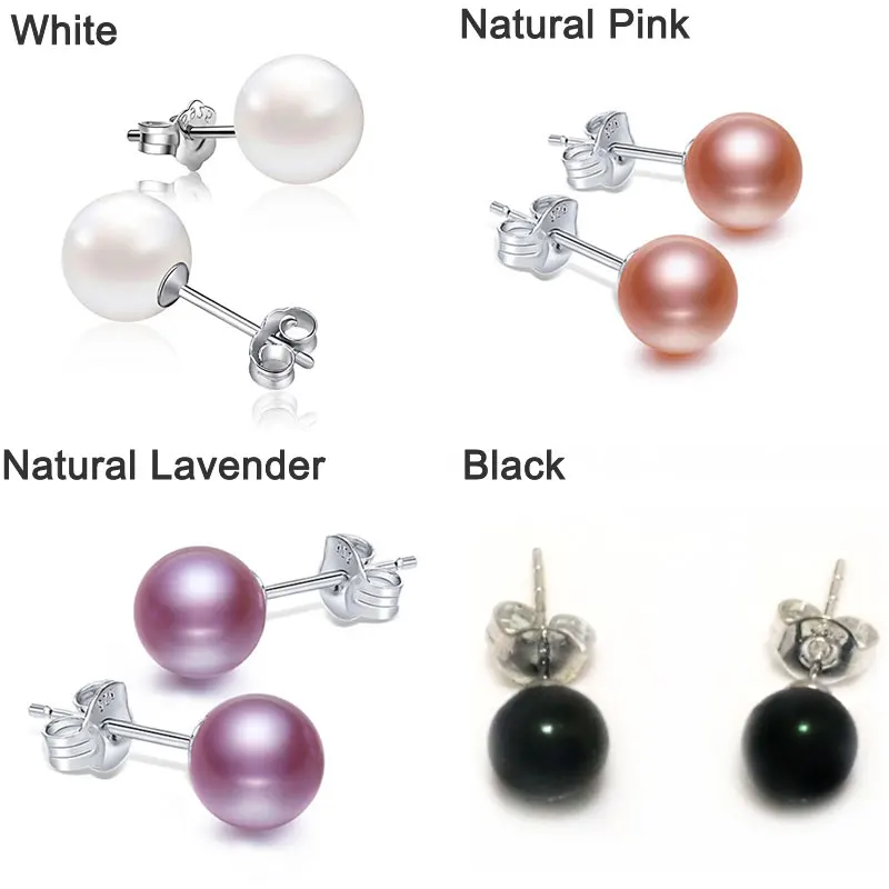 AAA 6-7mm Round Coffee Natural Freshwater Pearl Earrings with 925 Sterling Silver Post
AAA 6-7mm Round Coffee Natural Freshwater Pearl Earrings with 925 Sterling Silver Post