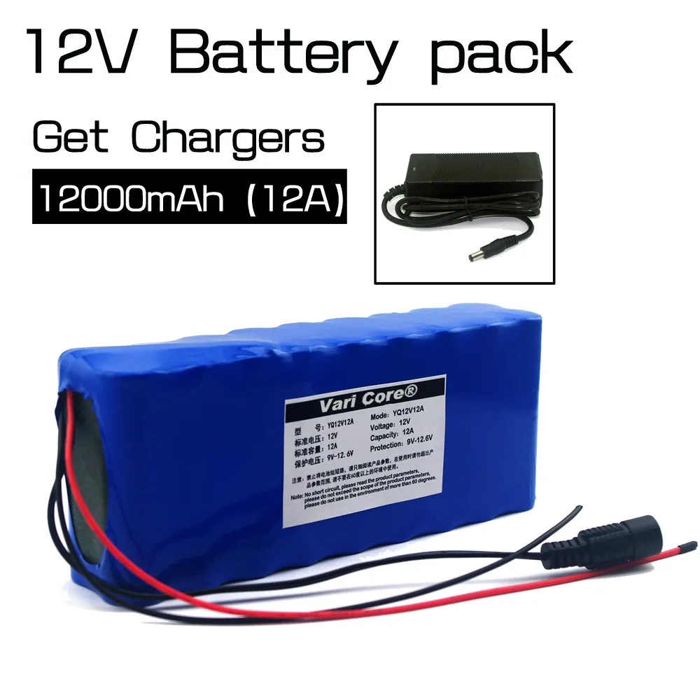 12v 12A 18650 Lithium Battery 12000 mah Capacity Lithium Battery Including Protective Plate + 12v Battery Charger Free shipping
12v 12A 18650 Lithium Battery 12000 mah Capacity Lithium Battery Including Protective Plate + 12v Battery Charger Free shipping