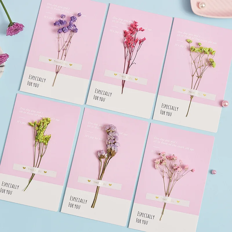 20 pc/lot Dry Flower Folding business Card/Birthday Blessings Thanksgiving Teacher's Day Card/Postcard/Wedding Invitation card
20 pc/lot Dry Flower Folding business Card/Birthday Blessings Thanksgiving Teacher's Day Card/Postcard/Wedding Invitation card