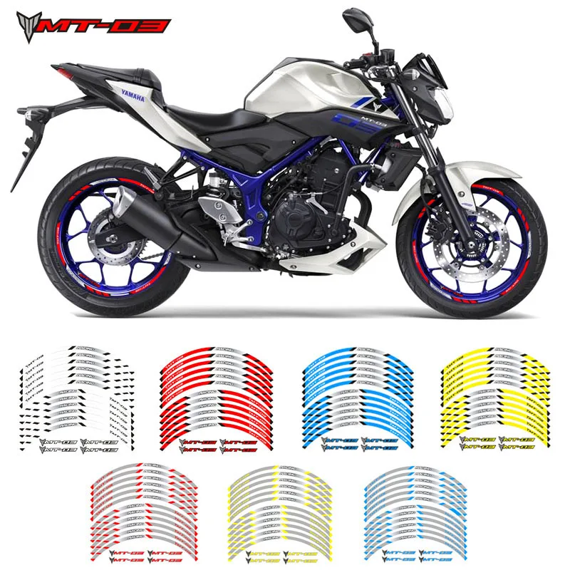 Motorcycle front and rear wheels Edge Outer Rim Sticker Reflective Stripe Wheel Decals For YAMAHA MT-03
Motorcycle front and rear wheels Edge Outer Rim Sticker Reflective Stripe Wheel Decals For YAMAHA MT-03
