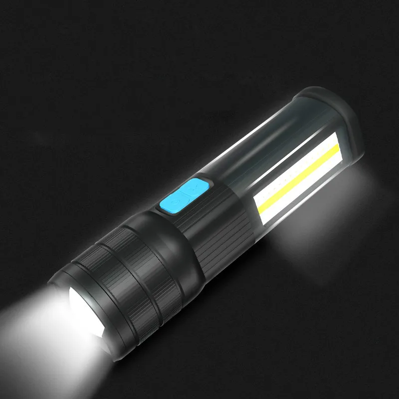 LED Flashlight Multi-function Zoom T6 / L2 P90 with COB Flood Light Strong Magnet Mobile Power Emergency | Лампы и освещение