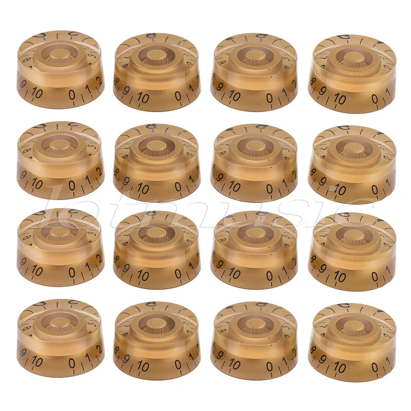 Electric Guitar Speed Control Knobs for Guitar Replacement Parts Gold with Black Numbers Pack of 16
Electric Guitar Speed Control Knobs for Guitar Replacement Parts Gold with Black Numbers Pack of 16
