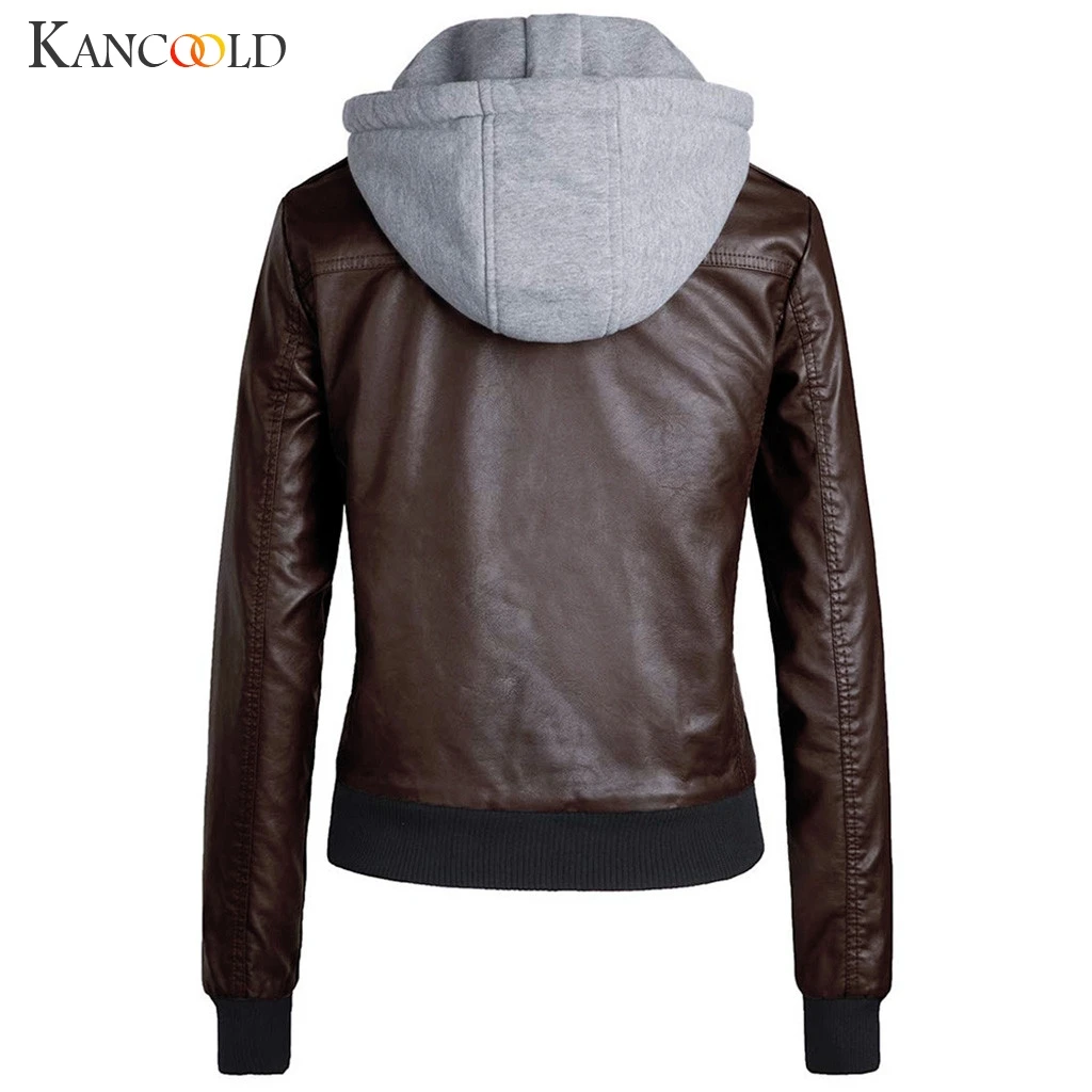 KANCOOLD coats Women Slim Leather Jacket Removable Zipper Short Outwear Caps Hooded Warm new woman coats and jackets 2019JUL10
KANCOOLD coats Women Slim Leather Jacket Removable Zipper Short Outwear Caps Hooded Warm new woman coats and jackets 2019JUL10