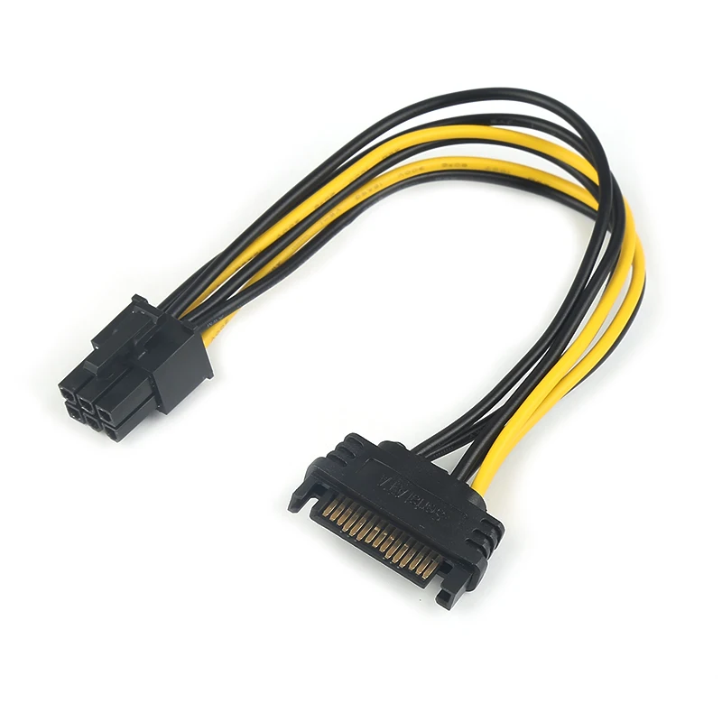 Новинка 2018 адаптер SATA для преобразователя кабель питания видео с 15 Pin на 6 PCI EXPRESS E