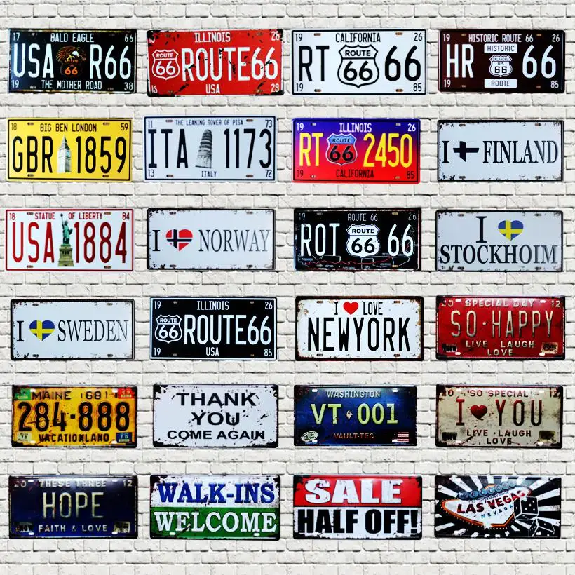Route 66 USA Sweden New York License Plate Number Plaque Metal Tin Sign Wall Pub Shop Home Craft Art Decor Poster 30X15CM B-6
Route 66 USA Sweden New York License Plate Number Plaque Metal Tin Sign Wall Pub Shop Home Craft Art Decor Poster 30X15CM B-6