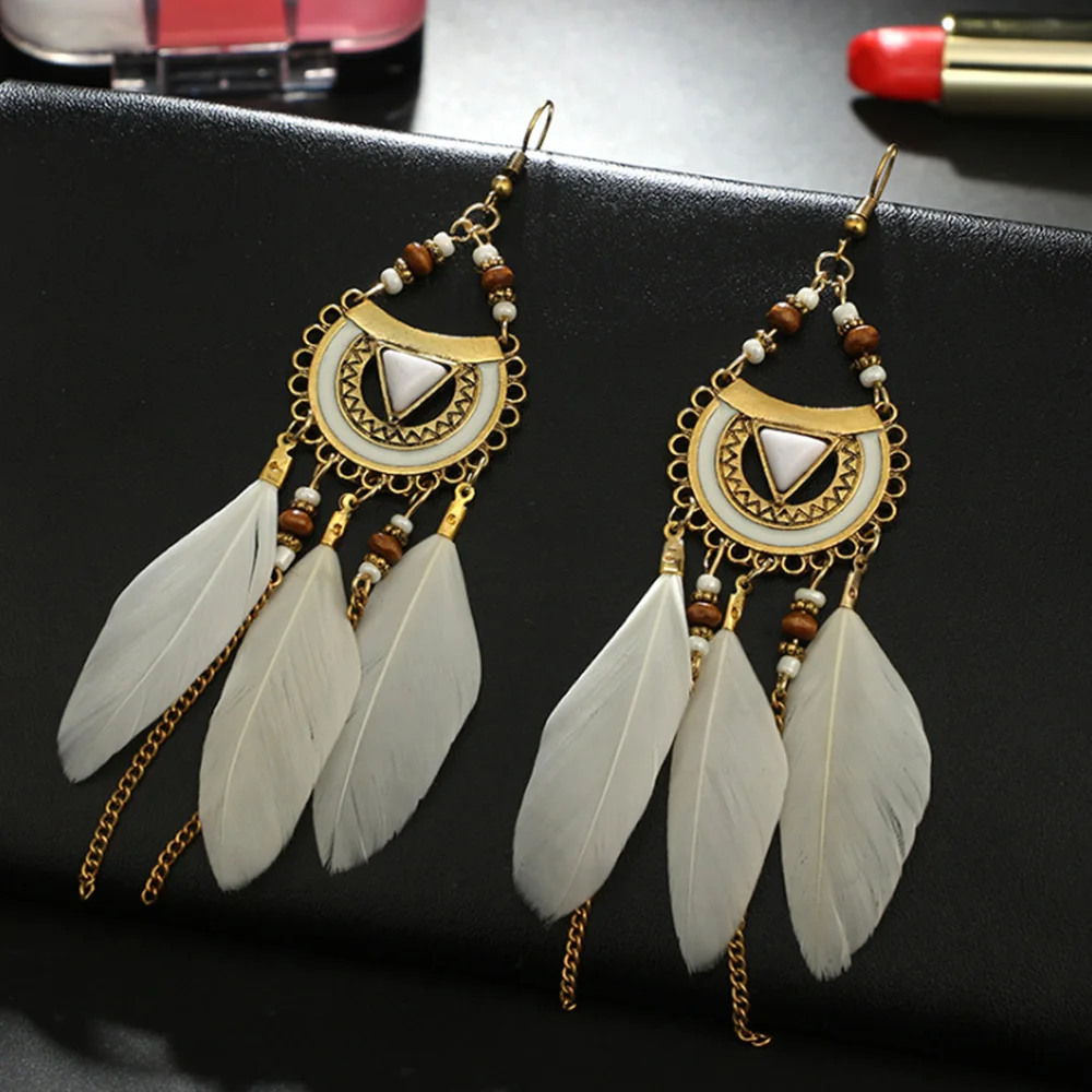 Long Drop Earring Fashion Feather Style Ethnic Boho Big Dangle Statement Earring Wedding Earrings Accessories Wholesale
Long Drop Earring Fashion Feather Style Ethnic Boho Big Dangle Statement Earring Wedding Earrings Accessories Wholesale
