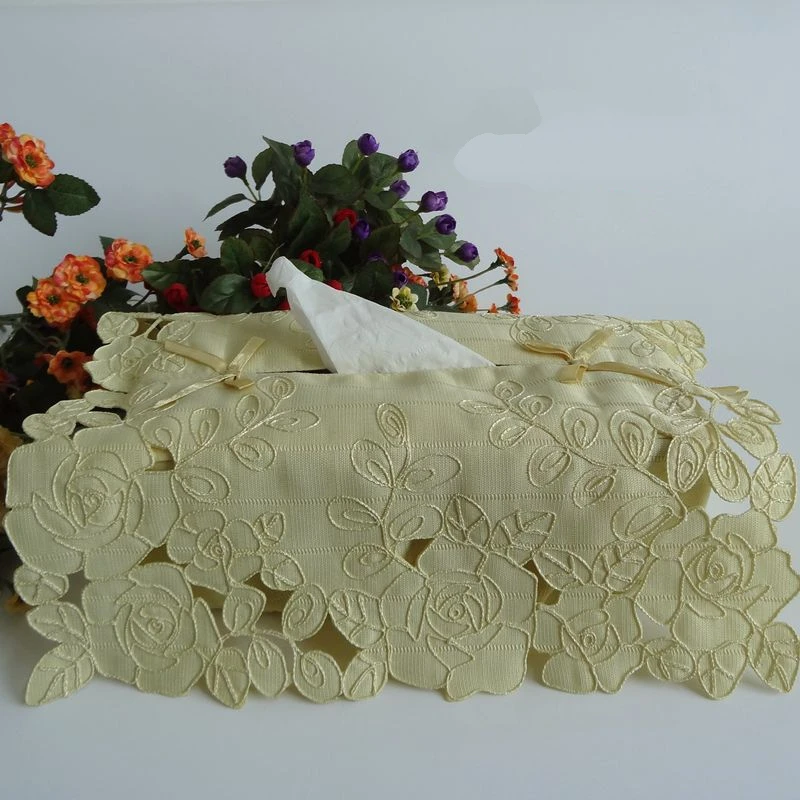 Yellow roses High-end luxury embroidery cloth art European style Paper towel set Tissue Boxes 24*12*8cm
Yellow roses High-end luxury embroidery cloth art European style Paper towel set Tissue Boxes 24*12*8cm
