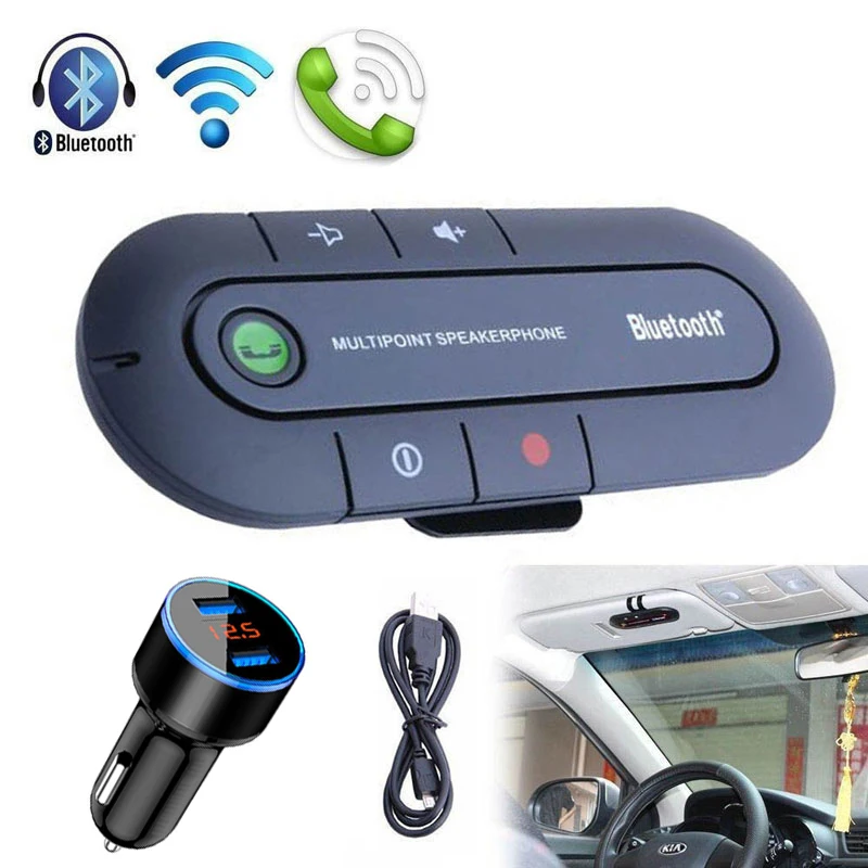Автомобильный музыкальный аудиоприемник с Bluetooth двойное зарядное устройство USB