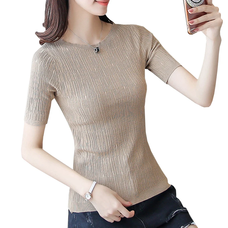 2021 New Autumn Knitted Sweater Slash Neck Short Sleeve Pullovers and Sweaters Slim Women Tops Chic Jumper Pull Femme
2021 New Autumn Knitted Sweater Slash Neck Short Sleeve Pullovers and Sweaters Slim Women Tops Chic Jumper Pull Femme