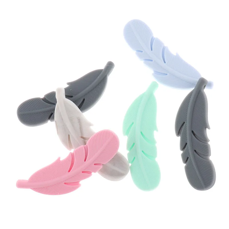 Feather 25PC Silicone Beads Bpa Free DIY Baby Teething Teether Necklace Jewelry Accessories Perles Silicone Alimentaire
Feather 25PC Silicone Beads Bpa Free DIY Baby Teething Teether Necklace Jewelry Accessories Perles Silicone Alimentaire
