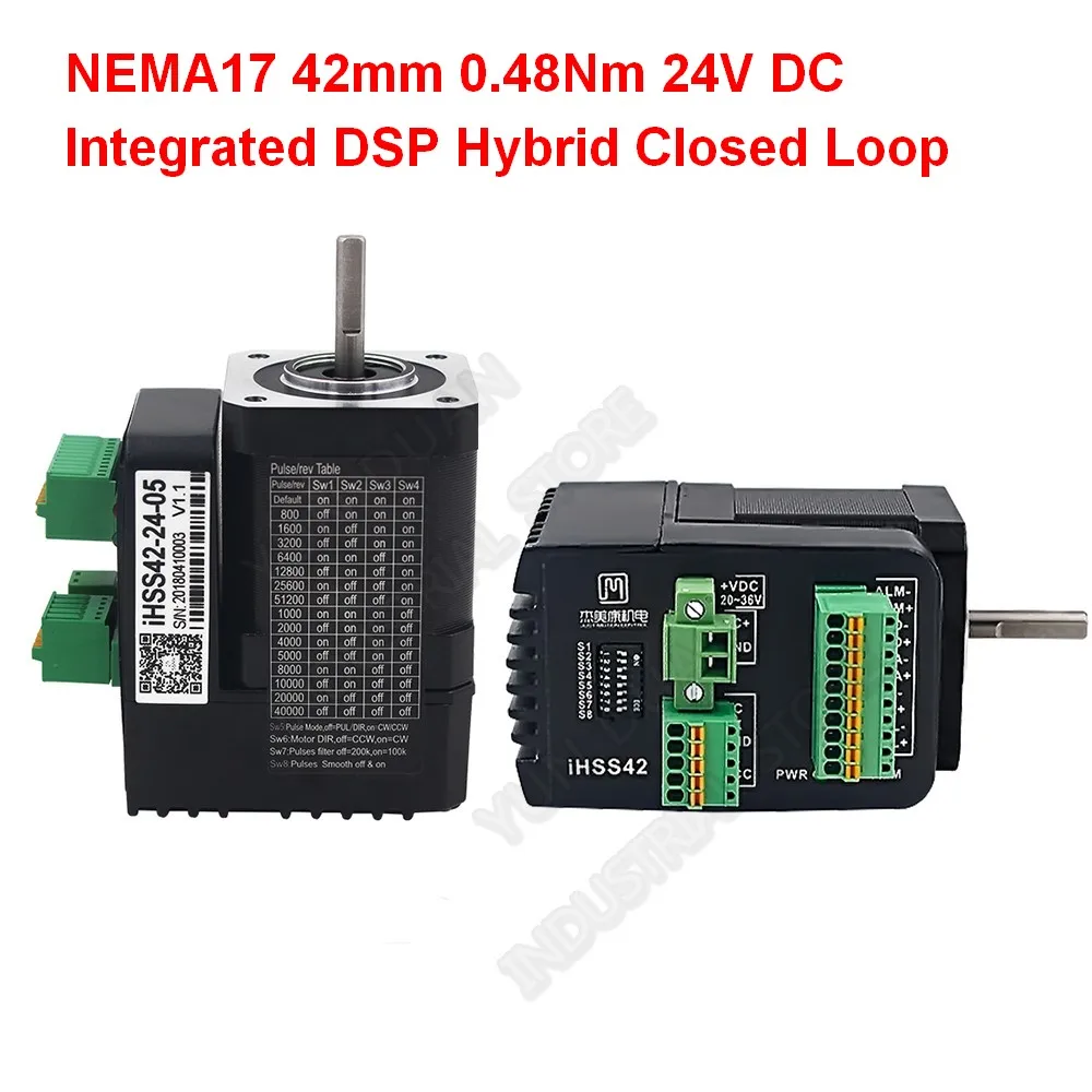 JMC NEMA17 42 мм 0,48 нм 24 в постоянный ток интегрированный DSP Гибридный замкнутый контур драйвера двигателя энкодер все-в-одном простой сервоприво...
JMC NEMA17 42 мм 0,48 нм 24 в постоянный ток интегрированный DSP Гибридный замкнутый контур драйвера двигателя энкодер все-в-одном простой сервоприво...