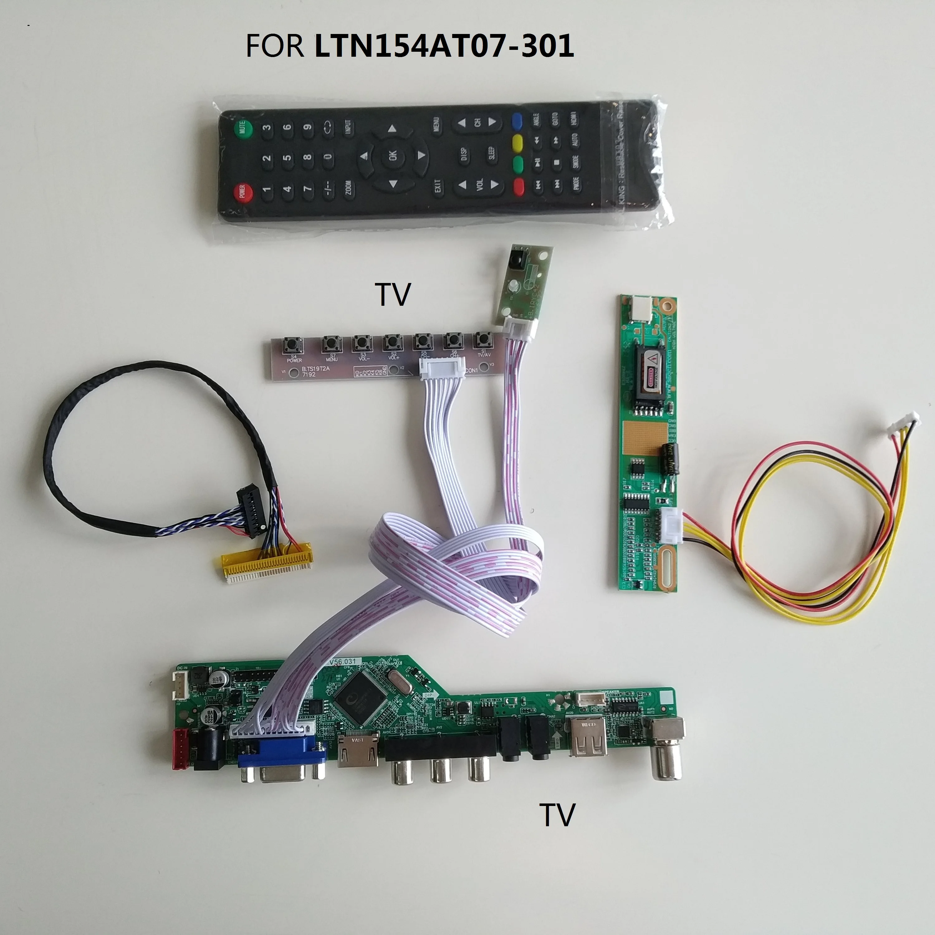 ТВ 56 совместимому с HDMI USB VGA AV ЖК дисплей светодиодный аудио 1 флуоресцентные лампы