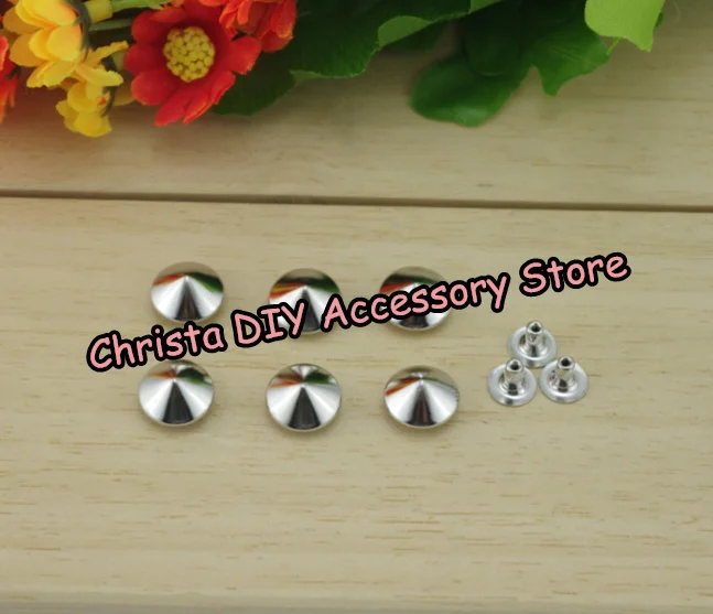 1000sets/lot 12mm Silver Metal Studs For Leather Hot Sale Cone Rivet DIY Clothing Accessories Wholesale/Free Shipping
1000sets/lot 12mm Silver Metal Studs For Leather Hot Sale Cone Rivet DIY Clothing Accessories Wholesale/Free Shipping