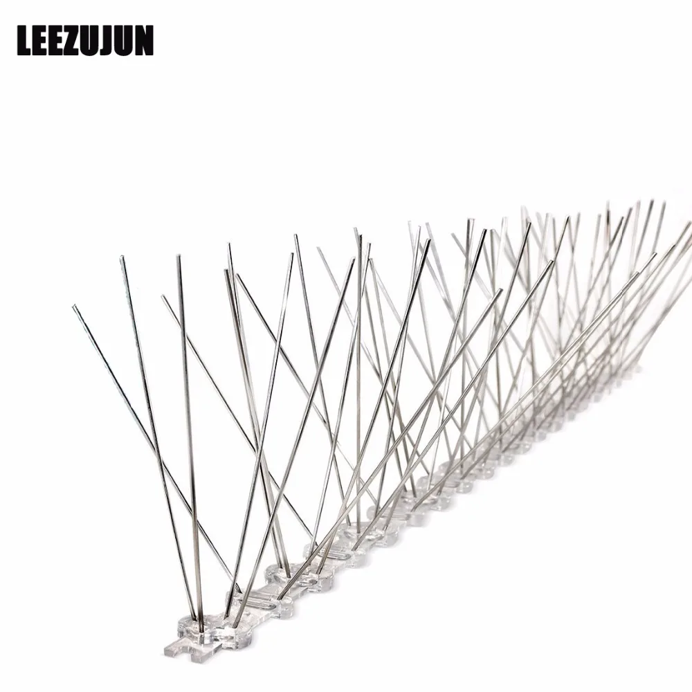 5-Row STAINLESS STEEL BIRD SPIKES - Durable Pigeon Repellent - Great Deterrent for Birds, Crows And Woodpeckers,cover 5x50cm
5-Row STAINLESS STEEL BIRD SPIKES - Durable Pigeon Repellent - Great Deterrent for Birds, Crows And Woodpeckers,cover 5x50cm