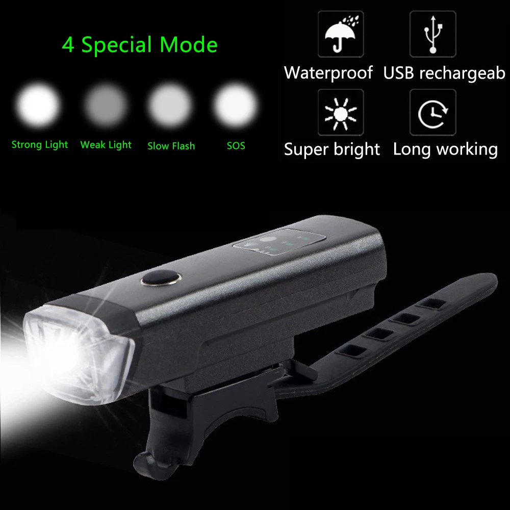 Bicycle Front Light Bike Headlight USB Charging Waterproof Easy Install Torch Flashlight Cycling Equipment Accessories
Bicycle Front Light Bike Headlight USB Charging Waterproof Easy Install Torch Flashlight Cycling Equipment Accessories