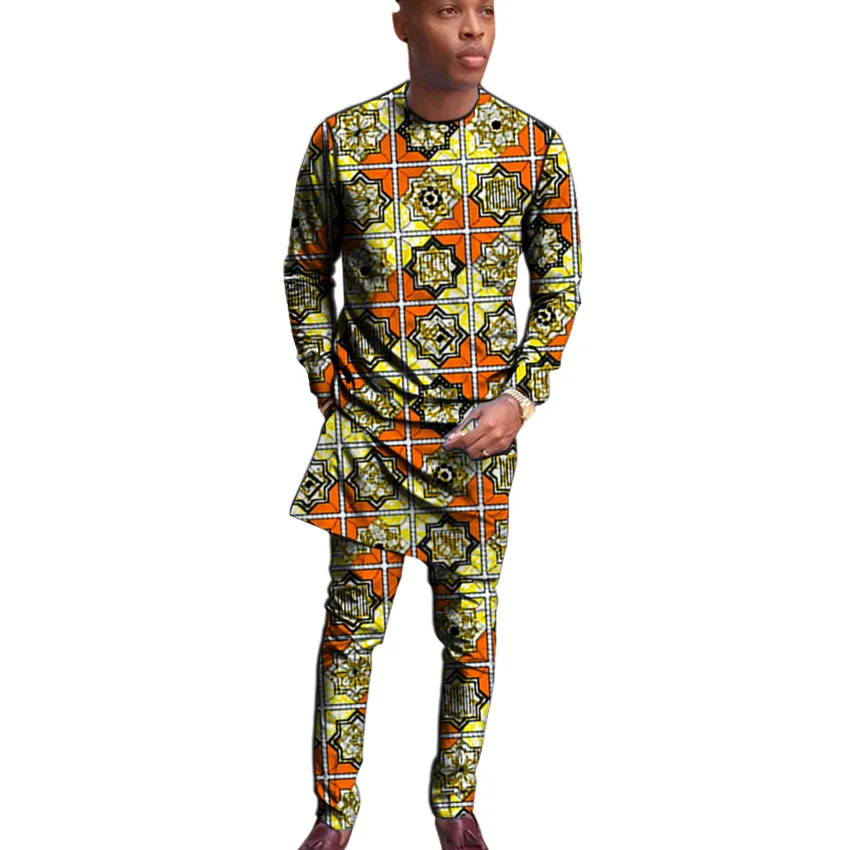 African clothes Man Shirts With Pants Fashion Dashiki Tops+Trousers Custom Made Men's Outfits African Pant Set For Party
African clothes Man Shirts With Pants Fashion Dashiki Tops+Trousers Custom Made Men's Outfits African Pant Set For Party
