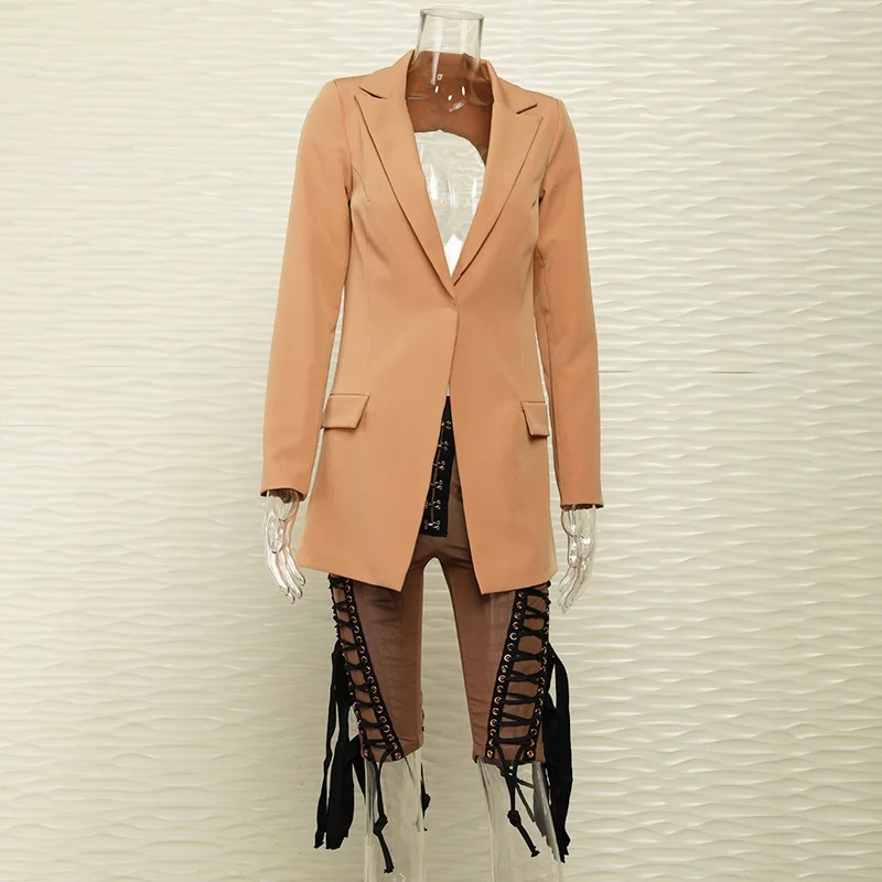 Cardi B 2 Piece Set Tassel Pants Backless Blazer Knee Embellished Buckle Length Tassel V Neck Mesh Long Sleeve Lace Up
Cardi B 2 Piece Set Tassel Pants Backless Blazer Knee Embellished Buckle Length Tassel V Neck Mesh Long Sleeve Lace Up