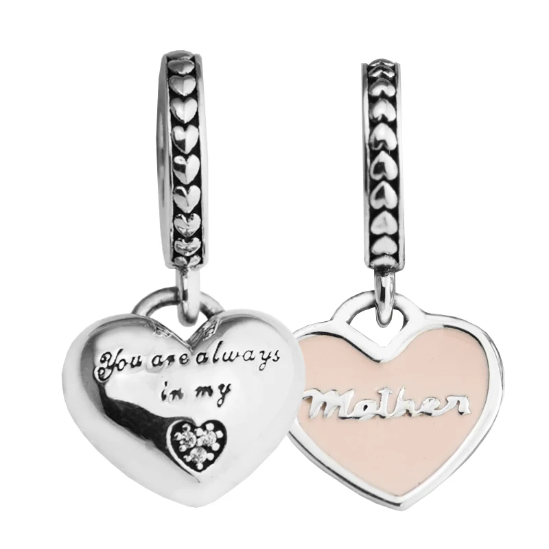 925 Sterling Silver Jewelry Fits Silver Charms Bracelets DIY Jewelry Mother and Daughter Hearts Charms Beads Mother's Day Gift
925 Sterling Silver Jewelry Fits Silver Charms Bracelets DIY Jewelry Mother and Daughter Hearts Charms Beads Mother's Day Gift