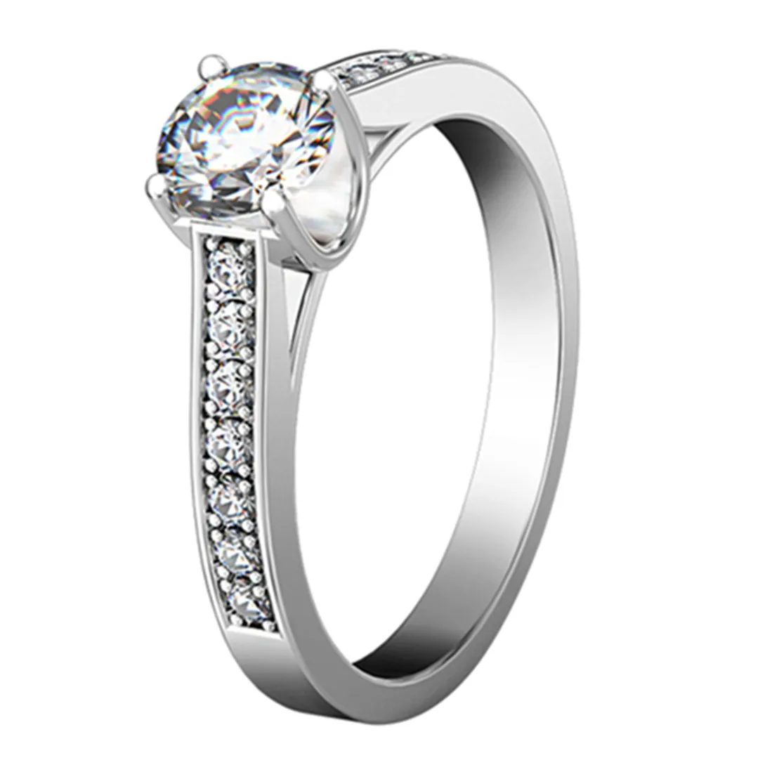 Test as Diamond ! 0.5CT Love Engagement Ring Moissanite Diamond Ring for Women Quality Brand Jewelry Anniversary 18K White Gold
Test as Diamond ! 0.5CT Love Engagement Ring Moissanite Diamond Ring for Women Quality Brand Jewelry Anniversary 18K White Gold