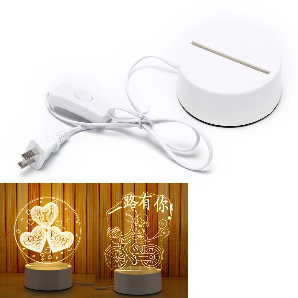 Colorful Light Base Table Decor Holder Cable Touch Lamp Bases For 3D LED Night Light Replacement 110-220(V)
Colorful Light Base Table Decor Holder Cable Touch Lamp Bases For 3D LED Night Light Replacement 110-220(V)