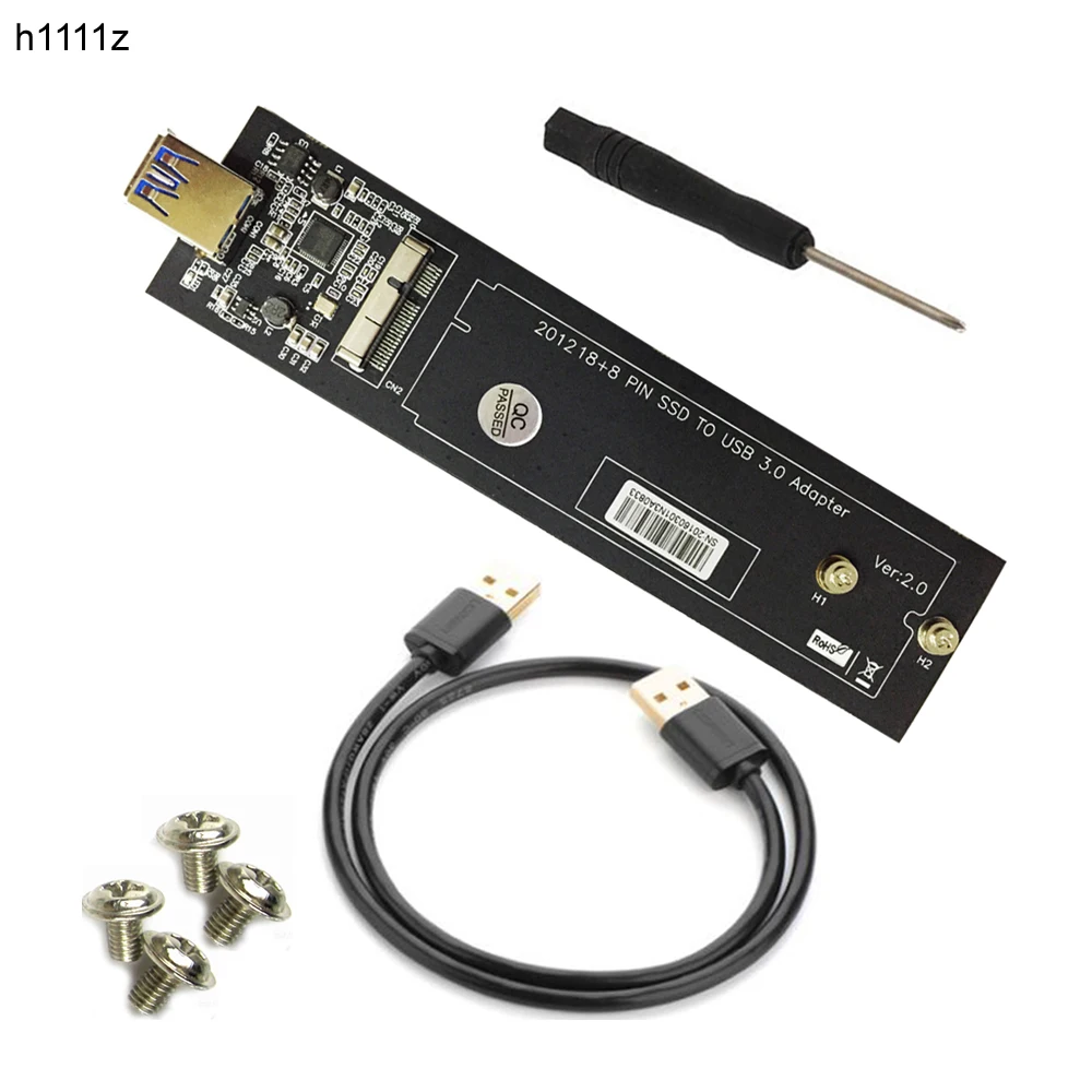 USB3.0 to 18+8Pin SSD Adapter Riser Card 18 + 8Pin Connectors USB 3.0 Cable for 2012 MacBook Pro Retina 90x33mm Air SSD 110x24mm
USB3.0 to 18+8Pin SSD Adapter Riser Card 18 + 8Pin Connectors USB 3.0 Cable for 2012 MacBook Pro Retina 90x33mm Air SSD 110x24mm