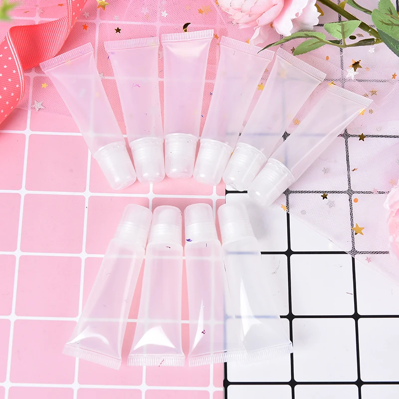 10 Pieces Refillable Empty Cosmetic Tubes Lip Gloss Balm Clear Containers Makeup Tools For Women Lady 5ml
10 Pieces Refillable Empty Cosmetic Tubes Lip Gloss Balm Clear Containers Makeup Tools For Women Lady 5ml