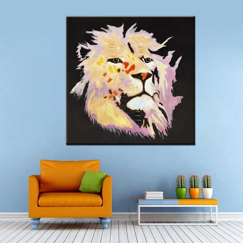 New Design Yellow and Black Lion Acrylic Painting Hand Painted Modern Abstract Animal Paintings on Canvas Wall Art Picture Home
New Design Yellow and Black Lion Acrylic Painting Hand Painted Modern Abstract Animal Paintings on Canvas Wall Art Picture Home