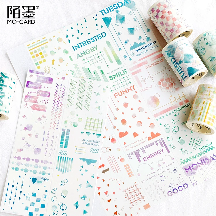 6PCS/LOT geometric Collage 6cm*5m decoration stickers decorative tape maksing tape washi tape
6PCS/LOT geometric Collage 6cm*5m decoration stickers decorative tape maksing tape washi tape