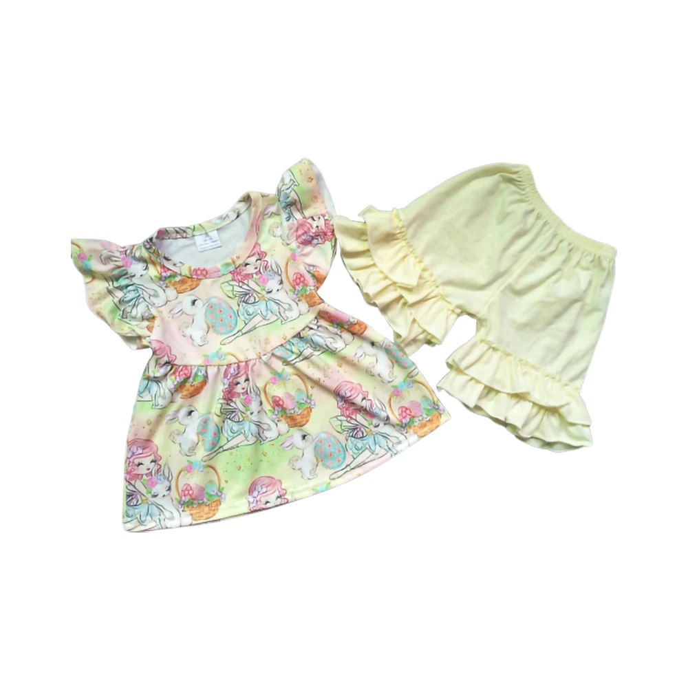 Cute rabbit animal print children's clothing girl's suit boutique comfortable 2 piece set
Cute rabbit animal print children's clothing girl's suit boutique comfortable 2 piece set