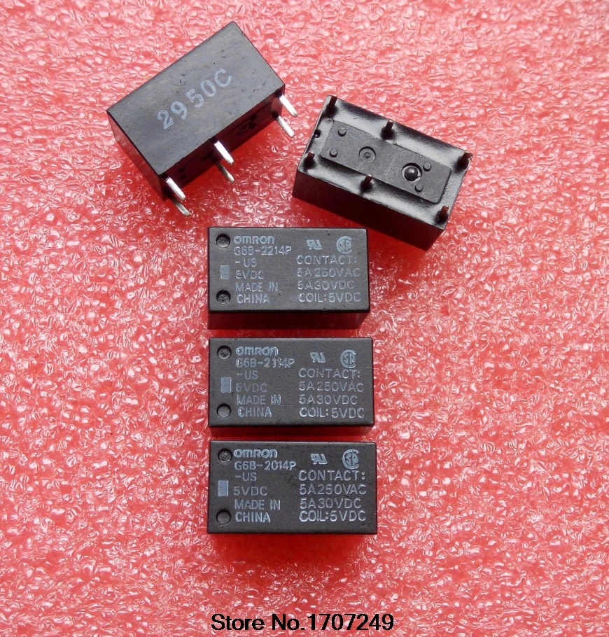 5 шт./лот реле G6B-2214P-US-5VDC G6B-2214P-US-12VDC G6B-2214P-US-24VDC 5VDC/12VDC/24VDC 5A 6PIN
5 шт./лот реле G6B-2214P-US-5VDC G6B-2214P-US-12VDC G6B-2214P-US-24VDC 5VDC/12VDC/24VDC 5A 6PIN