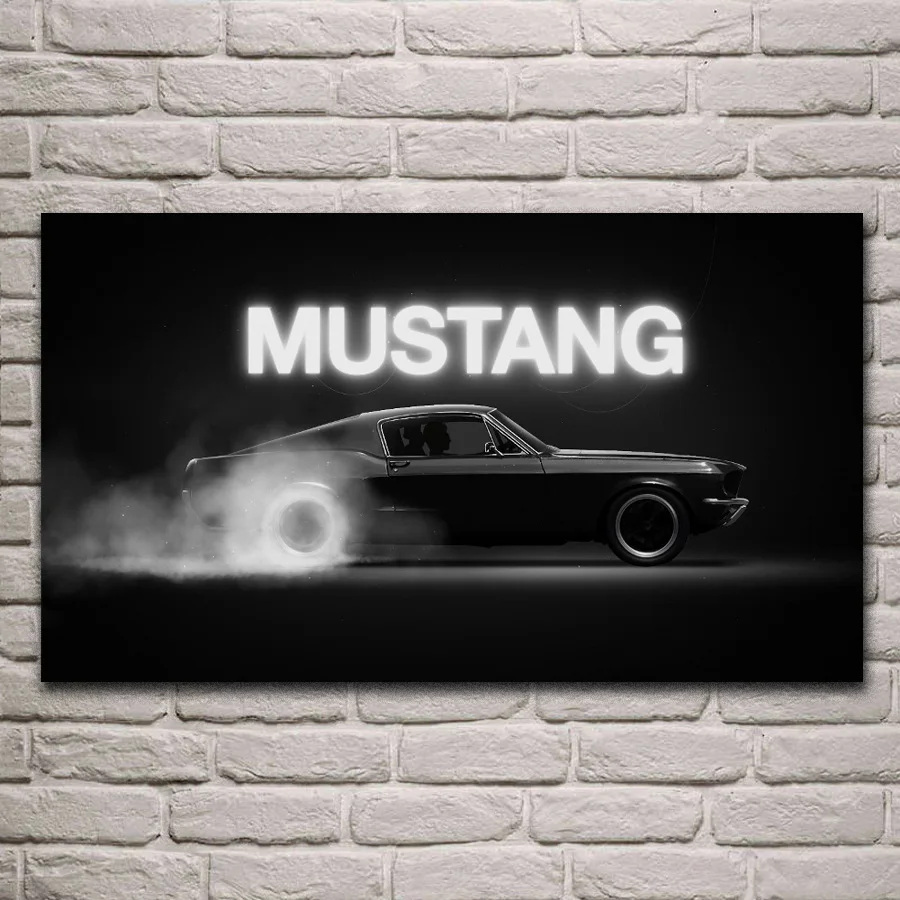 Classic Mustang muscle sport car Monochrome fabric posters on the wall picture home art living room decoration KH318
Classic Mustang muscle sport car Monochrome fabric posters on the wall picture home art living room decoration KH318
