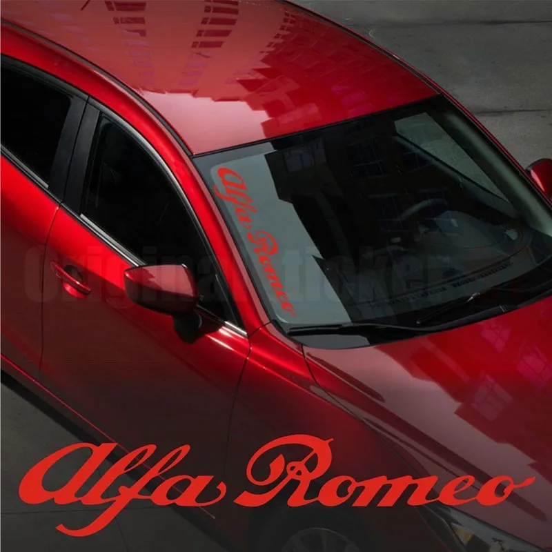 Виниловая наклейка на лобовое стекло для Alfa Romeo 145 146 147 155 156 159 #0114
Виниловая наклейка на лобовое стекло для Alfa Romeo 145 146 147 155 156 159 #0114