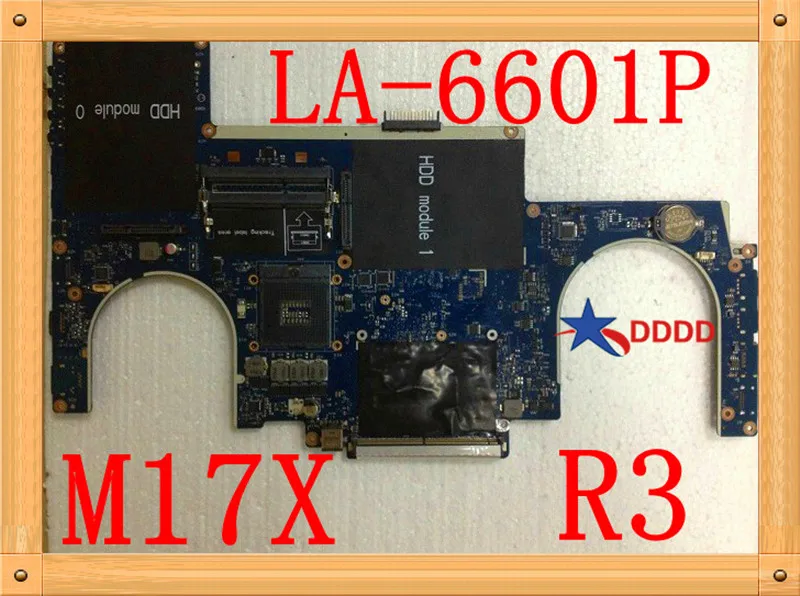 Оригинальный Для DELL ALIENWARE M17x R3 CN 0GFWM3 GFWM3 материнская плата LA 6601P ully