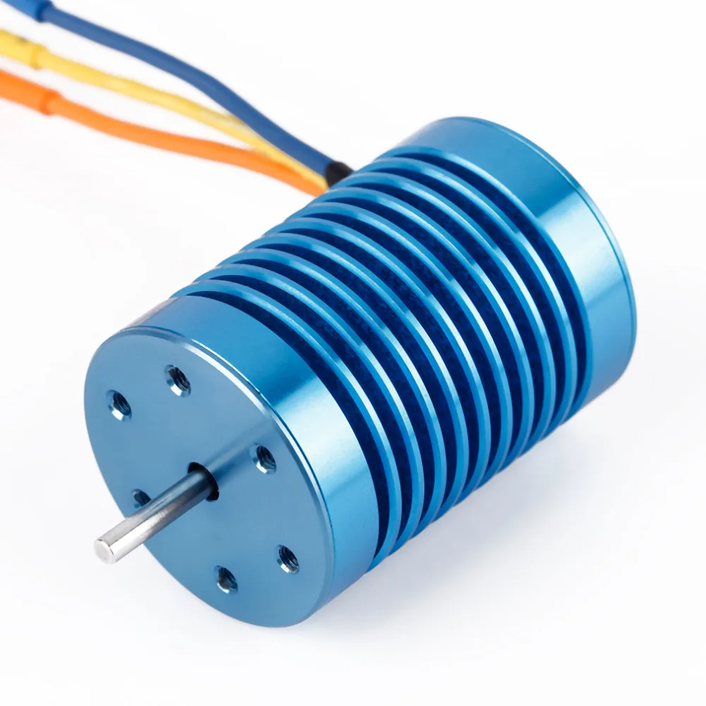 3650 4370KV 4P Sensorless Brushless Motor with 45A Brushless ESC for 1/10 RC Off-Road Car
3650 4370KV 4P Sensorless Brushless Motor with 45A Brushless ESC for 1/10 RC Off-Road Car