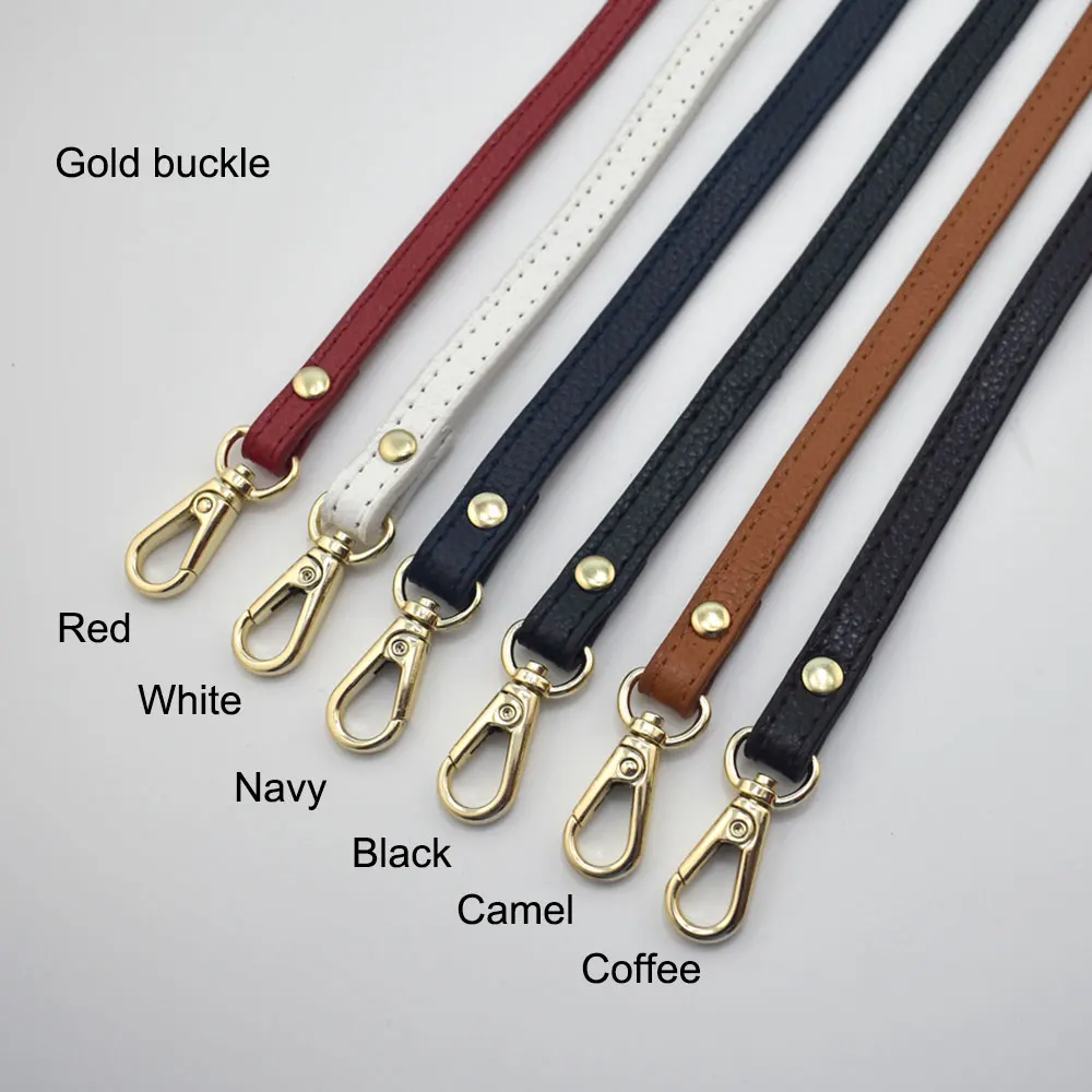55cm Detachable Handle Replacement Bags Strap for Women Girls Genuine Leather Shoulder Bag Accessories Gold Buckle Belts Brown | Багаж и