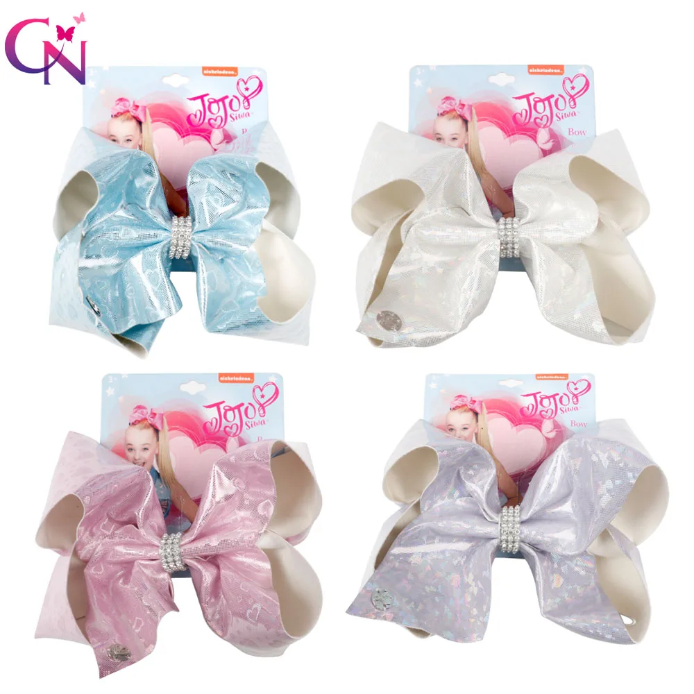 CN 8" Jojo Bows for Girls Leather Rhinestone Hair Bows Handmade Jumbo Bowknot Hairgrips Princess Kids Hair Accessories Jojo Siwa
CN 8" Jojo Bows for Girls Leather Rhinestone Hair Bows Handmade Jumbo Bowknot Hairgrips Princess Kids Hair Accessories Jojo Siwa