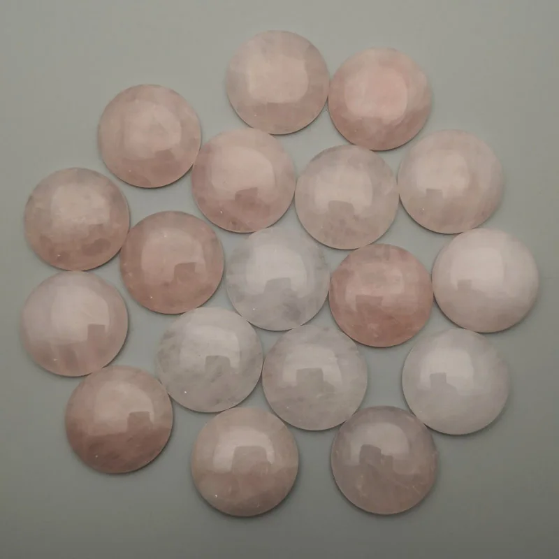 Quartz Rose High quality 25MM 20PC Natural Stone round Beads Charm cabochon Fashion beads for jewelry making no hole Wholesale
Quartz Rose High quality 25MM 20PC Natural Stone round Beads Charm cabochon Fashion beads for jewelry making no hole Wholesale