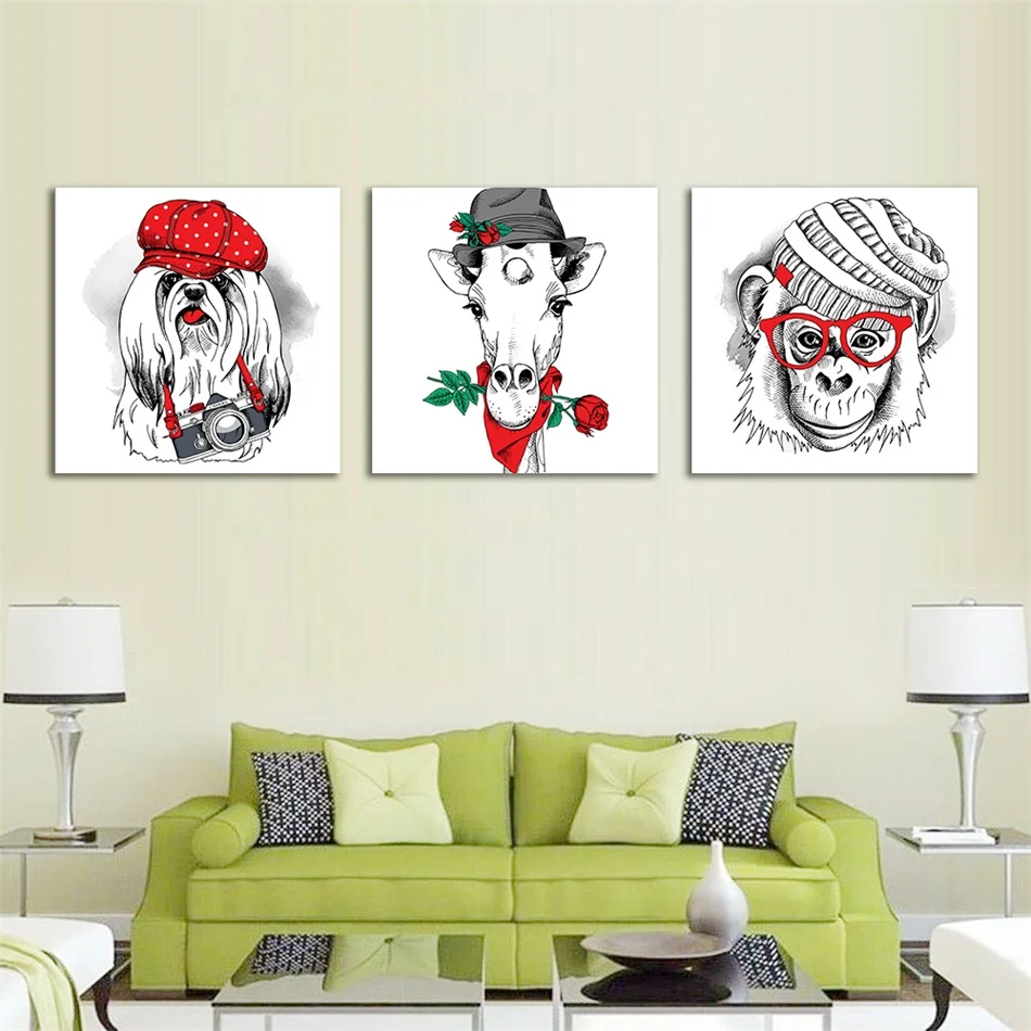 Cartoon Stick Figure Dog Horse Monkey Animal Posters and Prints Wall Artwork Canvas Painting for Living Room Bedroom Home Decor
Cartoon Stick Figure Dog Horse Monkey Animal Posters and Prints Wall Artwork Canvas Painting for Living Room Bedroom Home Decor