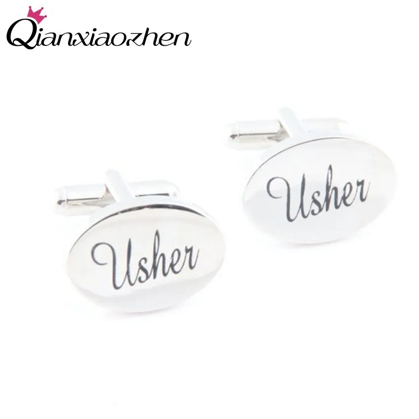 Qianxiaozhen 1Pair Usher Cufflinks Shirt Cuff Links Men's Gift Fashion Jewelry Silver Color Cufflinks Wedding Accessories
Qianxiaozhen 1Pair Usher Cufflinks Shirt Cuff Links Men's Gift Fashion Jewelry Silver Color Cufflinks Wedding Accessories