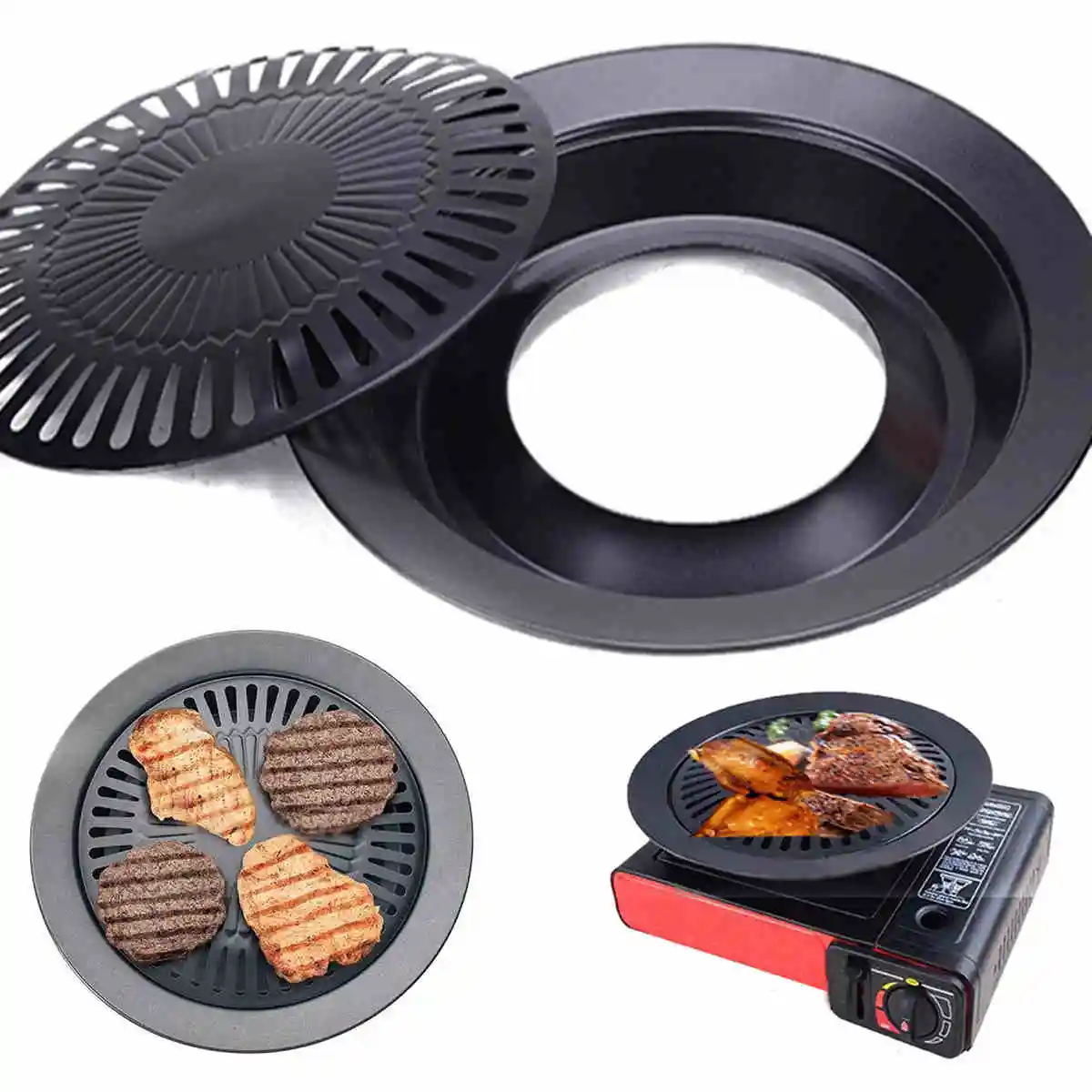 1pc Non-stick Smokeless Stovetop Barbecue BBQ Grill Kitchen Pan Griddle Indoor Black
1pc Non-stick Smokeless Stovetop Barbecue BBQ Grill Kitchen Pan Griddle Indoor Black