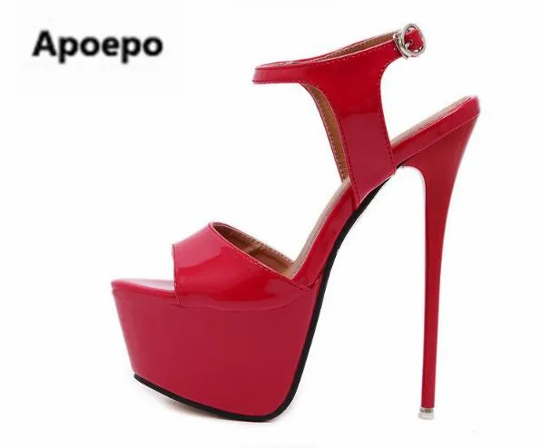Newest brand summer women shoes gladiator platform shoes women stiletto sexy high heels sandals women peep toe Patent leather
Newest brand summer women shoes gladiator platform shoes women stiletto sexy high heels sandals women peep toe Patent leather
